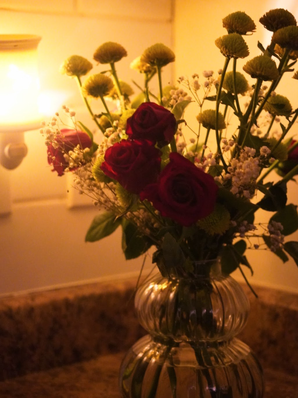 Flowers in warm light